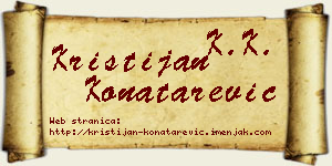 Kristijan Konatarević vizit kartica